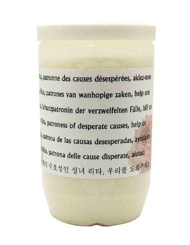 La luz de las velas en Santa Rita arde 2 días y medio