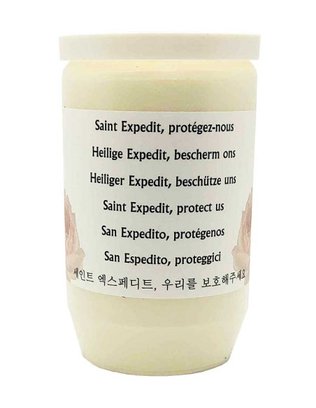 Candlelight at Saint Expedit combustion 2 days and a half