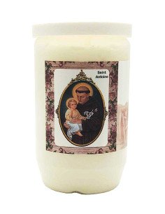 Bougie votive à l’huile – Saint Antoine (combustion 2 jours et demi)