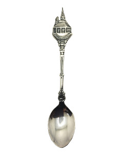 Souvenir Spoon - Our Lady of Banneux Chapel - Silver-Plated Seashell