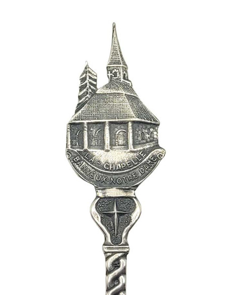 Banneux Andenkenlöffel 12 cm | Kapelle und Kreuz