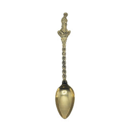 Small Souvenir Spoon - Our Lady of the Poor of Banneux - Curls