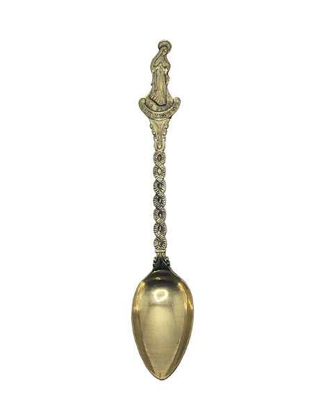 Small Souvenir Spoon - Our Lady of the Poor of Banneux - Curls