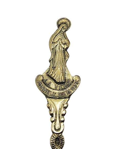 Small Souvenir Spoon - Our Lady of the Poor of Banneux - Curls