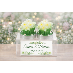 Vela Flor Personalizada &ndash; Regalo Original para Eventos