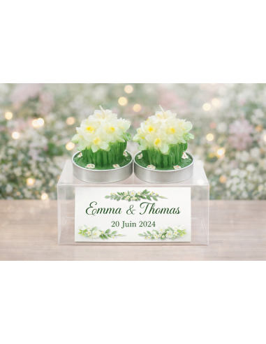 Gepersonaliseerde Bloemkaars – Origineel Cadeau voor Events