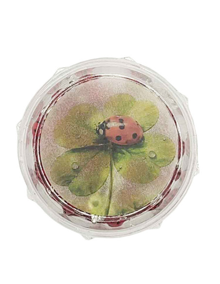 Rosario de mariquitas rojas - Rosario con medalla milagrosa