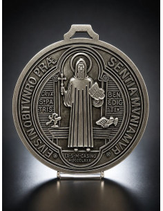 Grande Médaille Murale Saint Benoît 12,70 cm – Protection de la Maison