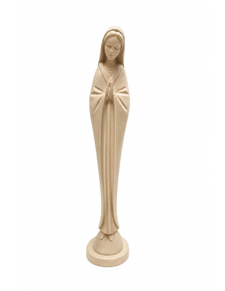 Beeld Biddende Maagd Maria in Granietpoeder 22 cm | Handgemaakt Religieus Beeld