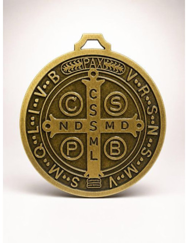 Grote Sint-Benedictus Wandmedaille 12,70 cm – Huisbescherming