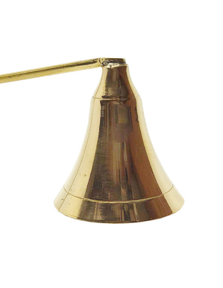 Polished Brass Candle Snuffer 27 cm | Smokeless Extinguishing
