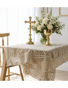 Crochet Altar Cloth – Elegant and Customizable Liturgical Linen