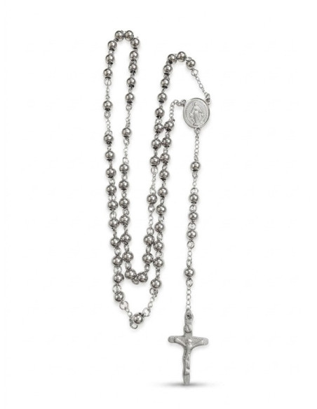 Rosenkranz-Halskette aus Edelstahl mit Wundertätiger Medaille und Kreuz | Saint Christophe
