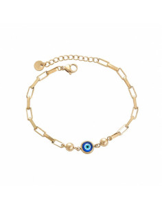 Women’s Protective Eye Bracelet – 14K Gold-Colour Steel