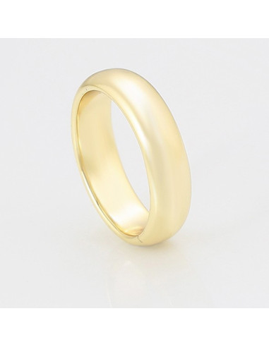 Bague Alliance Dorée Femme – Finition Couleur Or 14K