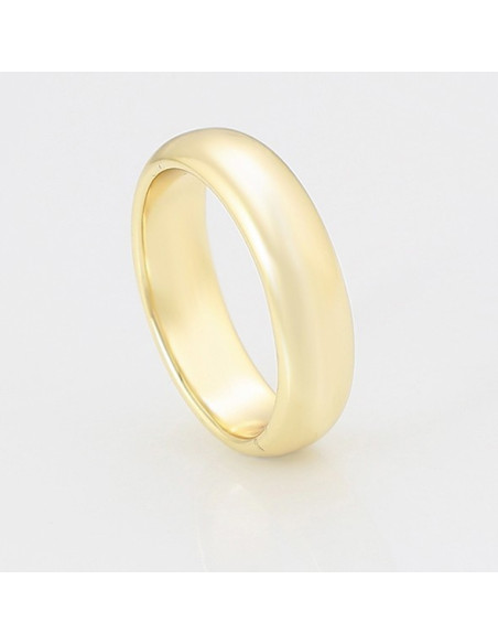 Bague Alliance Dorée Femme – Finition Couleur Or 14K