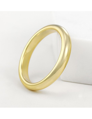 Goudkleurige Bandring voor Dames en Heren – 14K