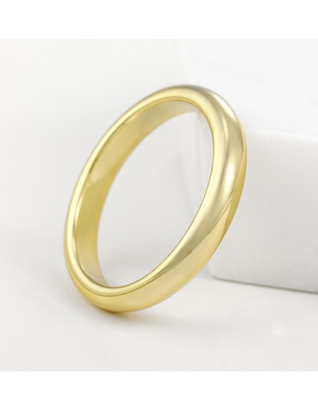 Gold-Tone Band Ring for Women and Men – 14K Finish