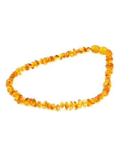 Collier Bébé Ambre Baltique Miel 32 cm | Saint Christophe