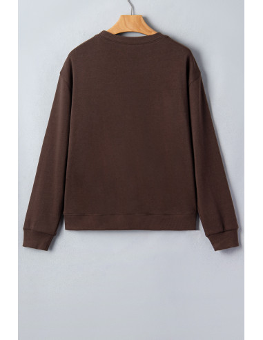 Sudadera de mujer Pray marrón café – Estilo western