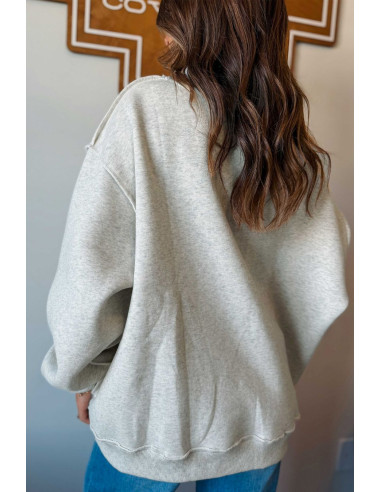 Women’s Reversible Jesus Saves Sweatshirt with Cross