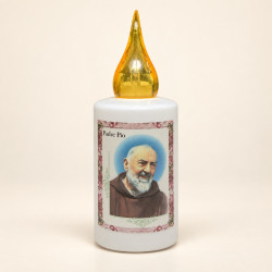Ledkaars Padre Pio op batterijen – Brandduur 1200 uur