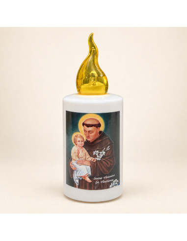 Saint Anthony of Padua LED Candle – 1,200 Hours