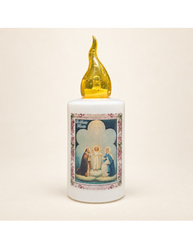 Holy Family LED Battery Candle – Up to 1,200 Hours