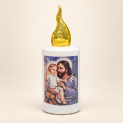 Bougie LED Saint Joseph à piles – 1200 h