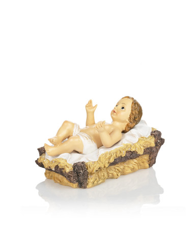 Kerststal voor buiten van kunsthars – 12-delig, 40 cm