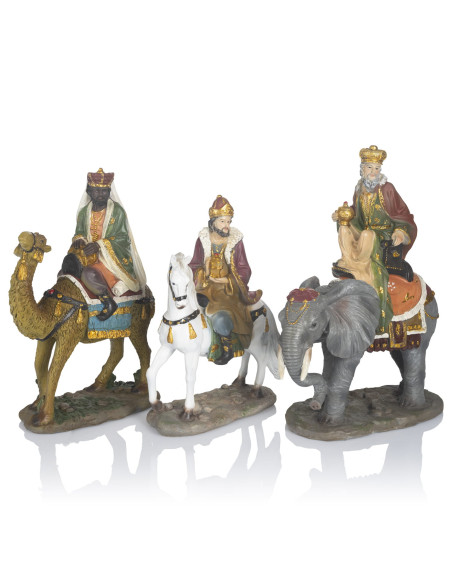 Crèche de Noël en résine 13 pièces – Jusqu’à 30 cm
