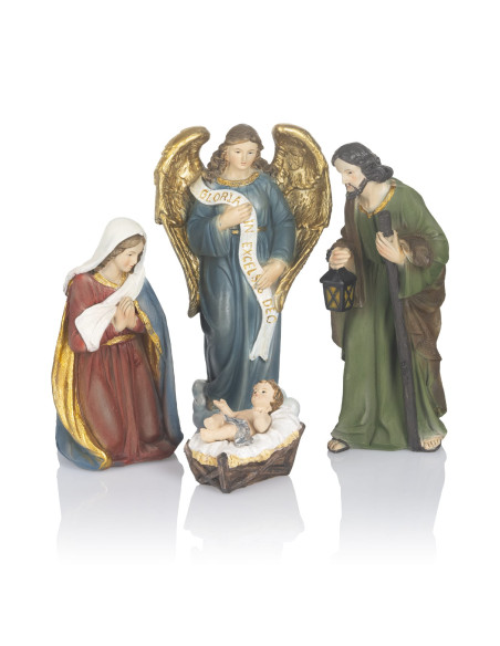 Crèche de Noël en résine 13 pièces – Jusqu’à 30 cm