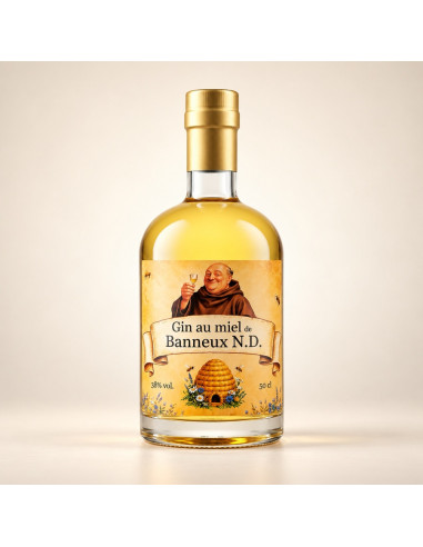 Handwerklicher Honig-Gin – 50 cl – Die perfekte Verbindung von Gin und Honig