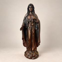 Marienstatue Triptychon 27 cm | Bronzeoptik