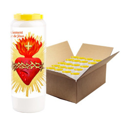 Novena candles thanks to the heart of Jesus - 20 pieces