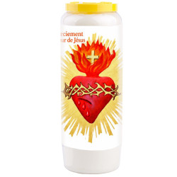 Noveenkaars bedankt aan het Hart van Jezus