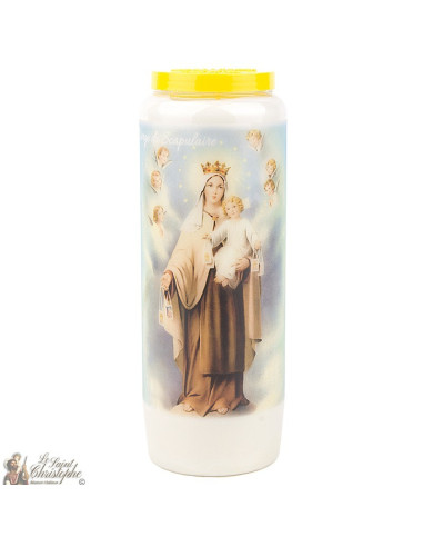 Novena Candle to the Virgin of the Scapular -  Prayer