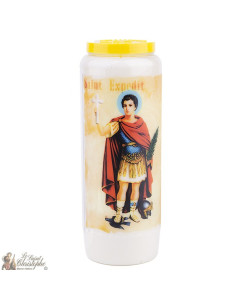 Bougie Neuvaine  à Saint Expedit - prière Français
