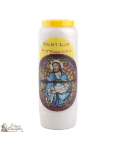 Bougie Neuvaine  à Saint Luc - prière Français