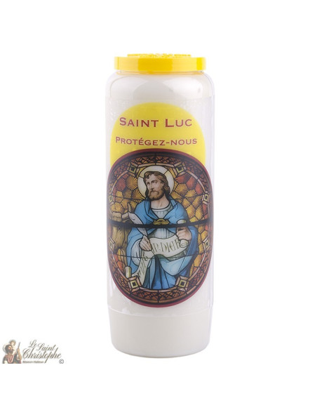 Bougie Neuvaine  à Saint Luc - prière Français