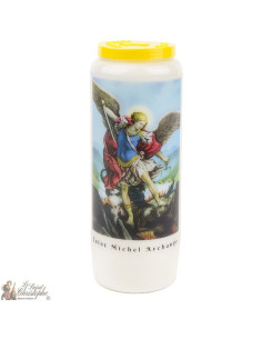 Bougie Neuvaine à Saint Michel modèle 2 - prière français