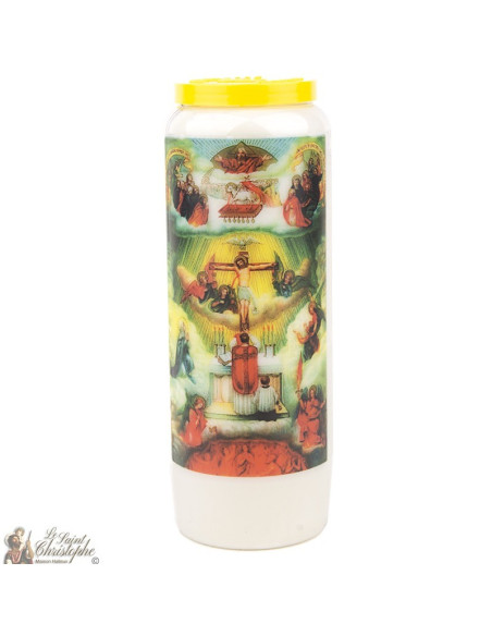 Bougie Neuvaine  aux Âmes du Purgatoire - prière Français