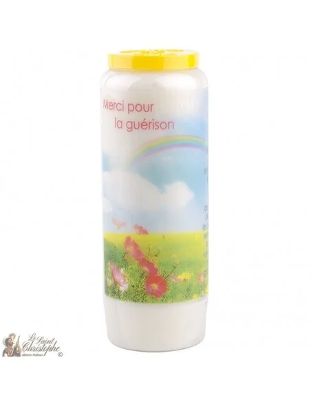 Bougie Neuvaine Merci pour une Guérison - prière Français