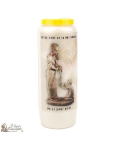 Novena Candle to Our Lady of Deliverance - French Prayer