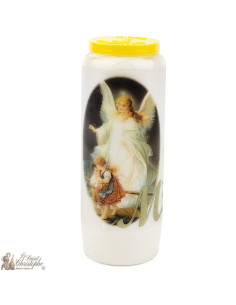 Bougie Neuvaine à l'Ange Gardien - prière français