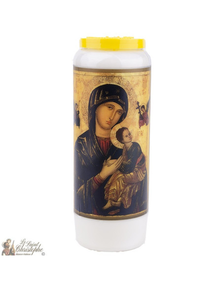 Bougie Neuvaine à Notre Dame du Perpétuel Secours - prière français