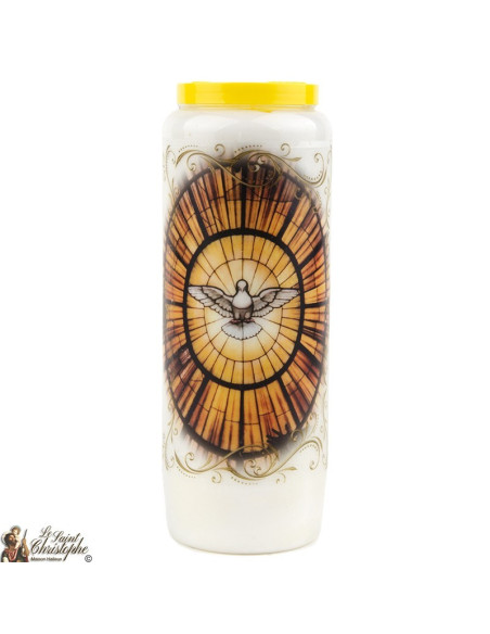Bougie Neuvaine du Saint Esprit prière Français - Modèle 1