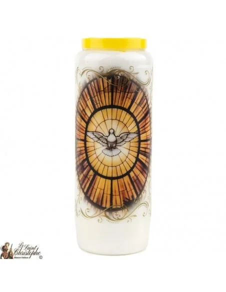 Bougie Neuvaine du Saint Esprit prière Français - Modèle 1