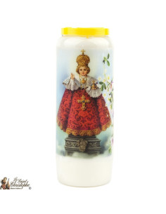 Bougie De Prière Neuvaine Sacré-Cœur De Marie - Brûle 9 Jours - Huile Végétale 100%