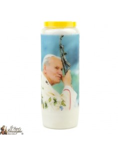 Bougie de neuvaine de Jean Paul II - prière